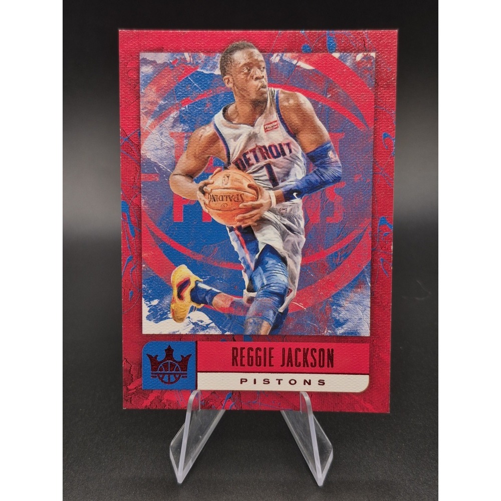 2018-19 Panini Court Kings Reggie Jackson #16 Red Foil /99 Detroit Pistons